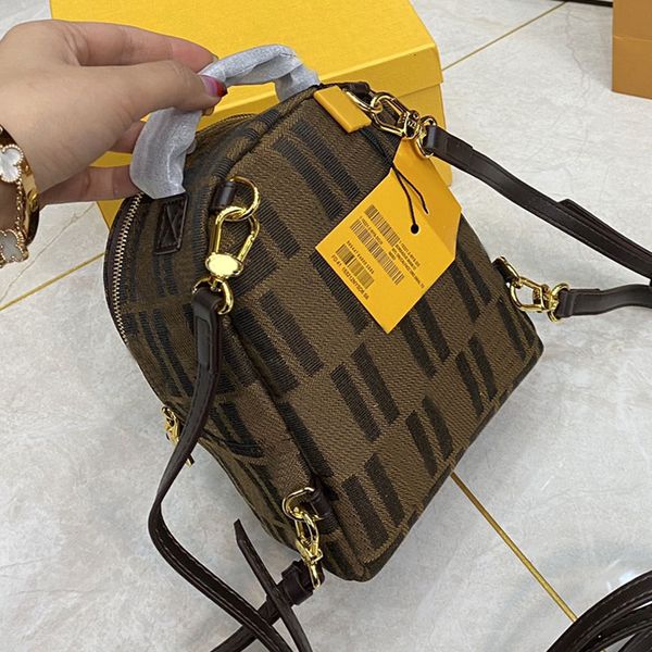

ladies shoulder backpack mini backpack satchels head leather bag zipper handbag women letter printing back pack