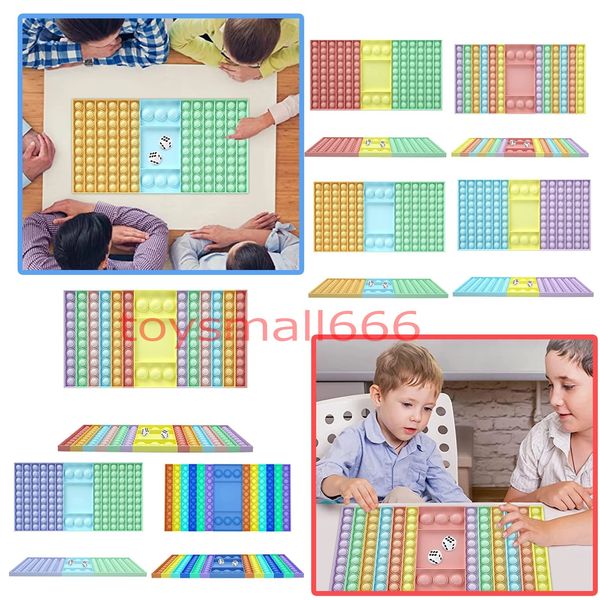 

big size pops it fidget toys push bubble for schoolbag board pendant stress relief toy popit family table board games