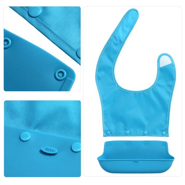 

bib mealtime clothing protector with a detachable crumb catcher anti-leakage for seniors elderly disabled hk3 aprons
