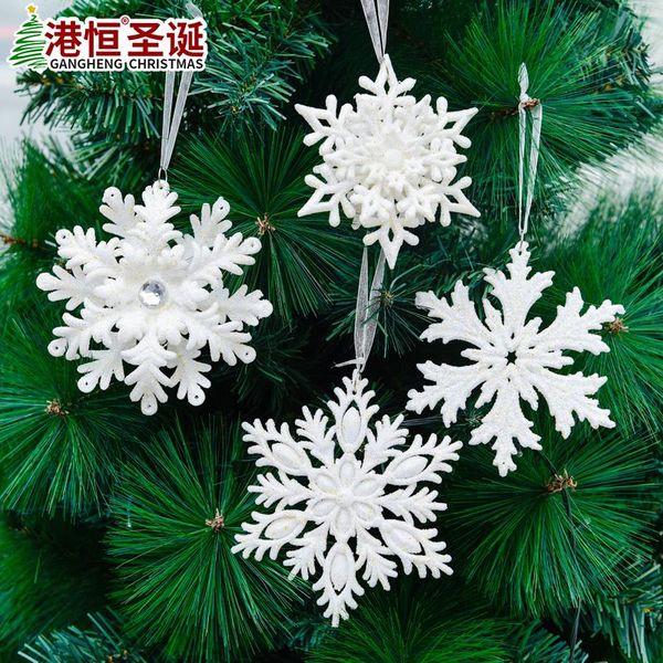 

christmas decorations tree ornaments large white snowflake shopping malls home party