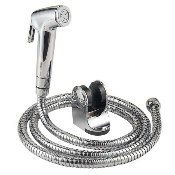 

handheld douchekop douche bidet spray wassen jet shattaf met rvs snake 83xa
