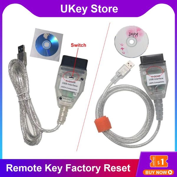 

code readers & scan tools usb obd2 interface car diagnostic cable for inpa k+can k+dcan with ft232 ft232rq chip scanner