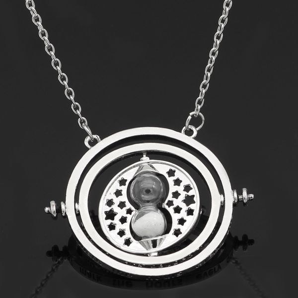 

new harry potter time converter hourglass potter earrings necklace, Silver