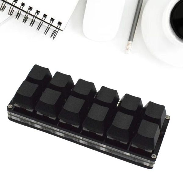 

keyboard mouse combos black 12-key keypad mini copy and paste custom shortcut keys one-key password mechanical sayodevice