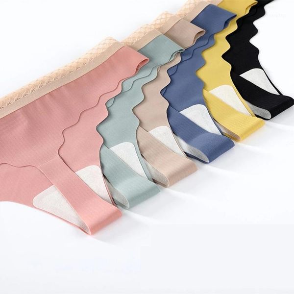 

women's panties ice silk thong for women underwear g-string seamless girl's underpant solid fashion female tangas intimate lingeri, Black;pink