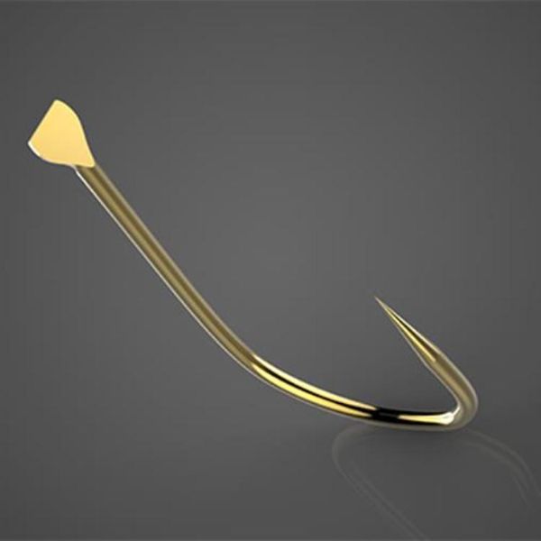 

40pcs non-barb single hook japanese fishing gold guandong hooks