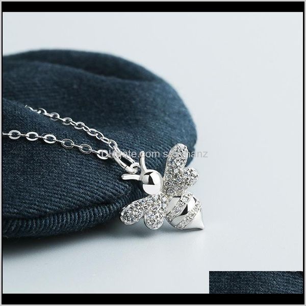 

pendant necklaces & pendants jewelry drop delivery 2021 fashion european and american style creative insect accessories 925 sterling sier be, Silver