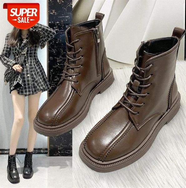 

skinny martin boots female ins tide wild short tube plus velvet warm net red lace ankle #fw55