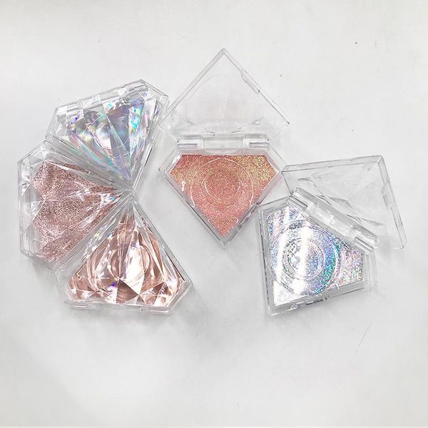 

transparent diamond empty boxes with beautiful background paper for 15mm-30mm mink eyelashes false