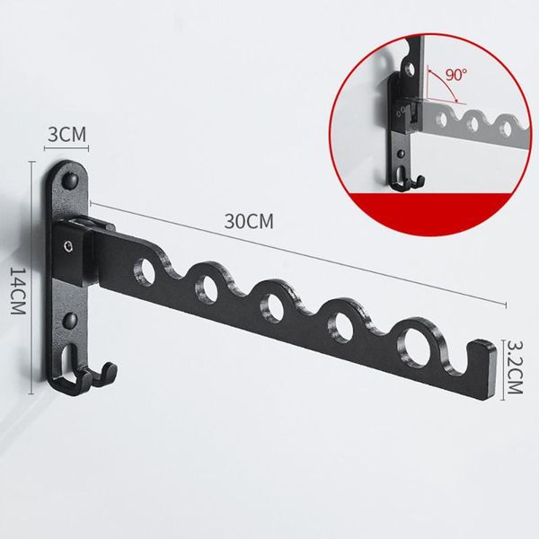 

hangers & racks 1pc household folding clothes hanger wall hanging drying rack hooks