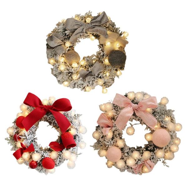 

decorative flowers & wreaths hanging wreath 30 led lights 11.8 inch decoration garlands for offices christmas