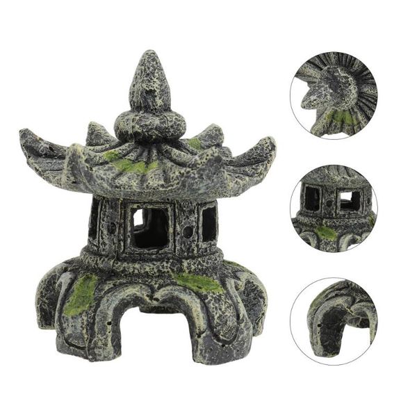 

decorations 1pc decorative shrimp house aquarium pavilion model fish tank landscape decor