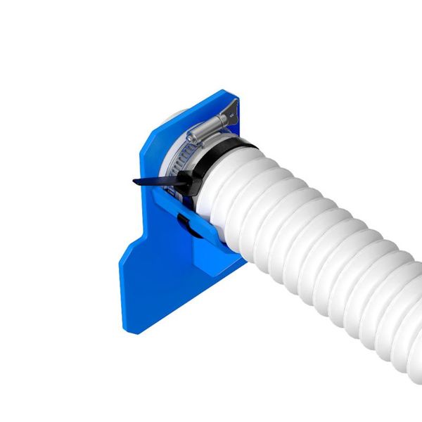 

pool & accessories hard abs swimming pipe holder mount supports hose outlet w/ cable tie