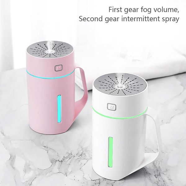 

fragrance lamps 420ml usb quiet humidifiers air atomization humidification intelligent timing 2w 5v-500ma