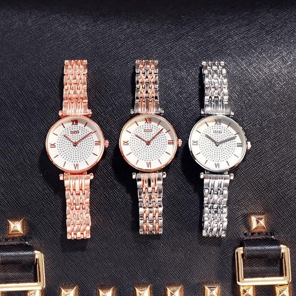 

wristwatches authentic watch vintage women's quartz, Slivery;brown