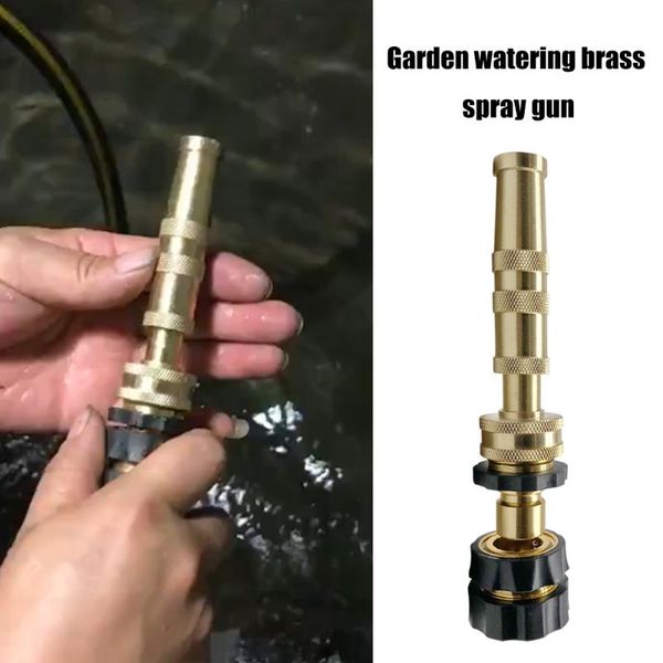

watering equipments garden irrigation spray gun adjustable brass sprinkler hose system for car wash lawn water tools
