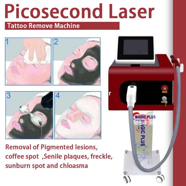 

picosecond laser tattoo removal therapy scar pigment pico q-switch beauty machine ce approve220, Black