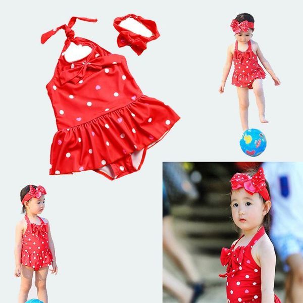 

baby girl one-piece swimsuit infant sling swimming clothes toddler swimwear with ruffles summer little girls cute beachwear one-pieces, Black