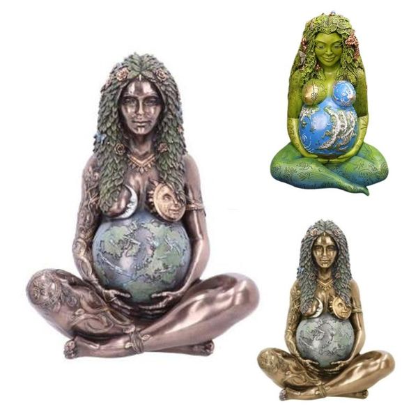 

retro mother earth gaia statue home and outdoor garden landscaping decorative figurine ornaments millennial decorations