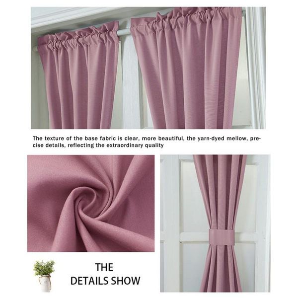 

curtain & drapes good household supplies elegant french door curtains, blackout privacy, suitable for windows, kitchens, patio d 2021