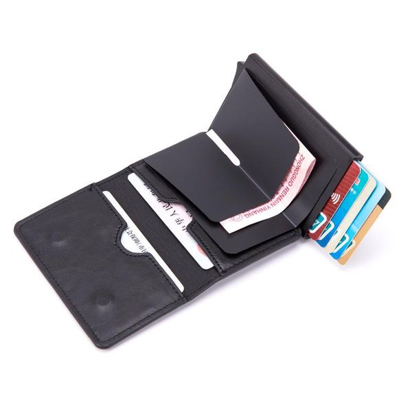 

multifunction pu mens wallet business short slim bifold zipper purse mini vintage holder high capacity money bag da50qb wallets, Red;black