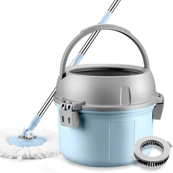

buckets hand-mop with bucket home rotating universal rod single barrel automatic drowning lazy mopping artifact