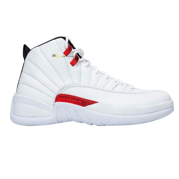 

12 twist basketball shoes 12s mens white red sneakers for sale us 7-13