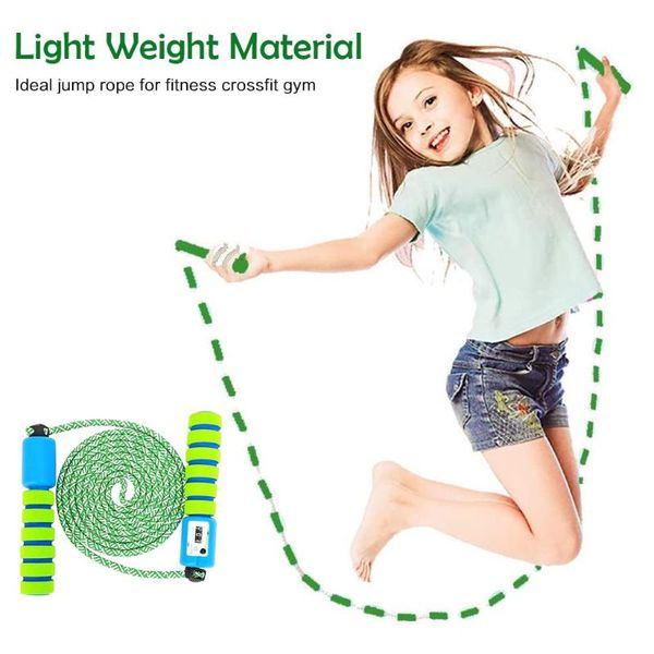 

professional sponge jump ropes with counter sports fitness adjustable fast speed counting skip rope equipments