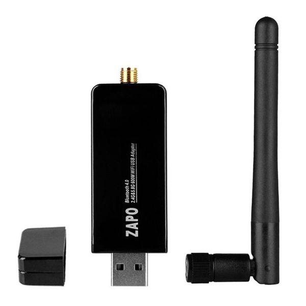 

hubs zapo mini w67l-2db 600m 4.0 dual frequency 2.4g-5.8g usb2.0 wi-fi dongle wireless adapter network card