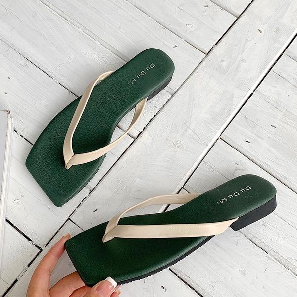 

slippers women summer low beach shoes slides fashion rubber flip flops pantofle sabot luxury hawaiian 2021 soft rome pu casual f, Black