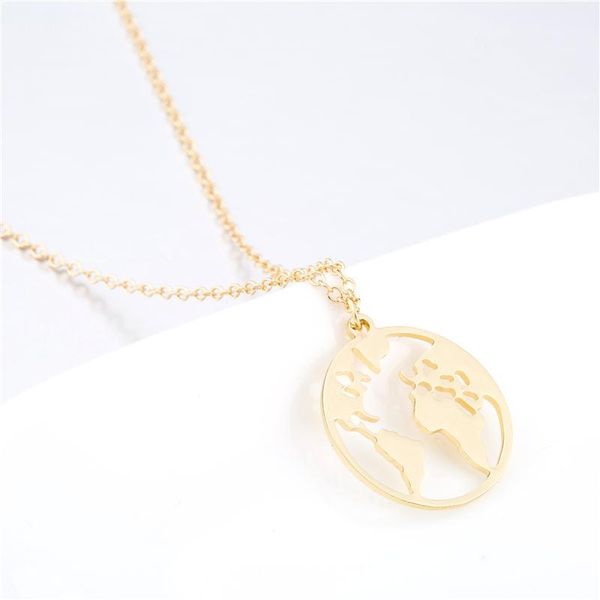 

pendant necklaces fashion necklace women geometric round circle & pendants choker jewelry female gifts, Silver