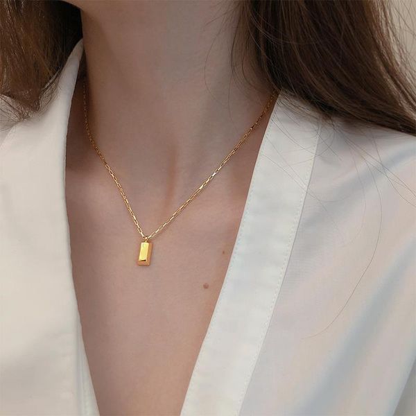 

chains small gold necklace female light luxury chain of the clavicle couples contracted and pure fresh temperament, Silver