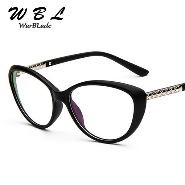 

fashion sunglasses frames 2021 brand women optical glasses spectacle frame cat eye eyeglasses anti-fatigue computer reading eyewear goggles, Black
