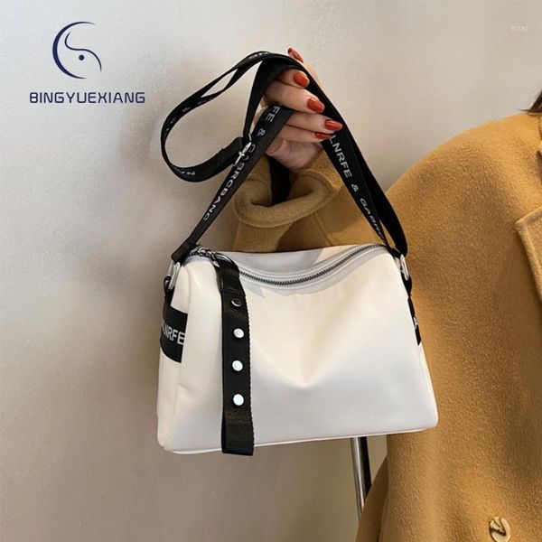 

evening bags luxury designer leather ladies shoulder bag fashion rivet design women messenger solid color travel1