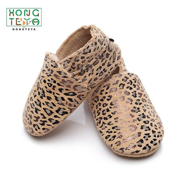 

first walkers baby shoes leopard born genuine leather moccasin toddler soft sole fashion boy