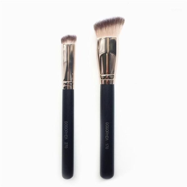 

brush 170 rounded slant foundation & 270 concealer - synthetic flawless buffing blending makeup1