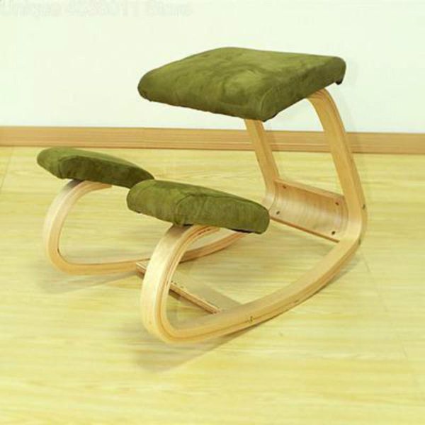 

living room furniture ergonomic kneeling chair stool rocking wooden computer posture design correct anti-myopia
