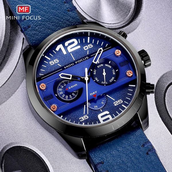 

men's army sports quartz watches leather strap waterproof wristwatch man week date relogios masculino clock 0068 blue wristwatches, Slivery;brown