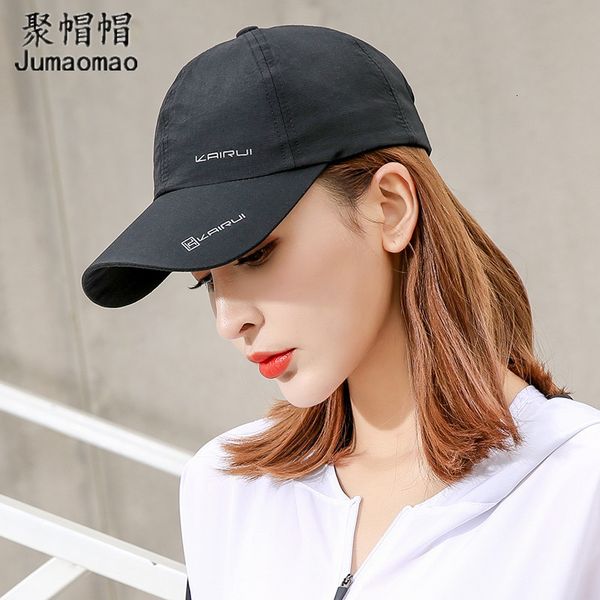 

korean outdoor quick drying and breathable cap for men women, Blue;gray