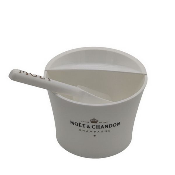 Flauti di champagne in vetro Vino in plastica Yeti Cooler Cooler Cocktail Cup Coppa Bianco Secket di ghiaccio acrilico e cubetti di pinze