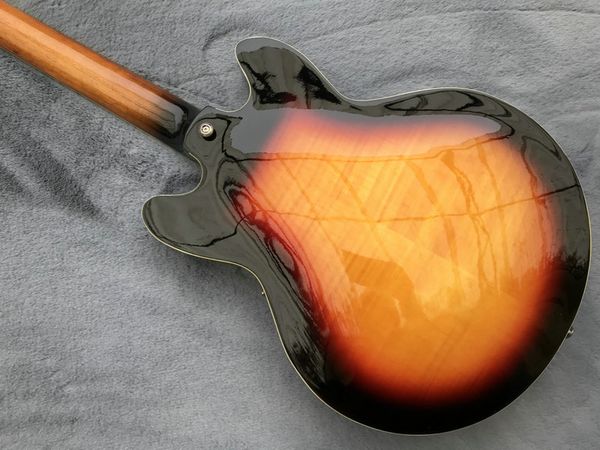 

electric guitar maple tiger jade knob sunset color