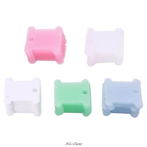 

100pcs/pack embroidery floss craft thread bobbin cross stitch storage holder plastic sewing notions & tools, Black