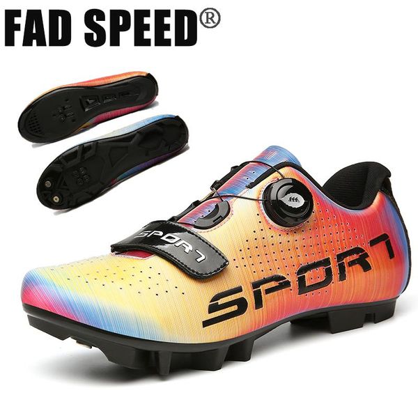 

cycling footwear mtb shoes men colorful reflective color road dirt bike flat sneaker racing women bicycle mountain spd biking self-lock, Black