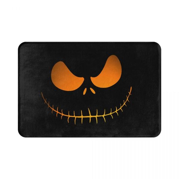 

bath mats 40cmx60cm halloween pumpkin absorbent non-slip door mat floor