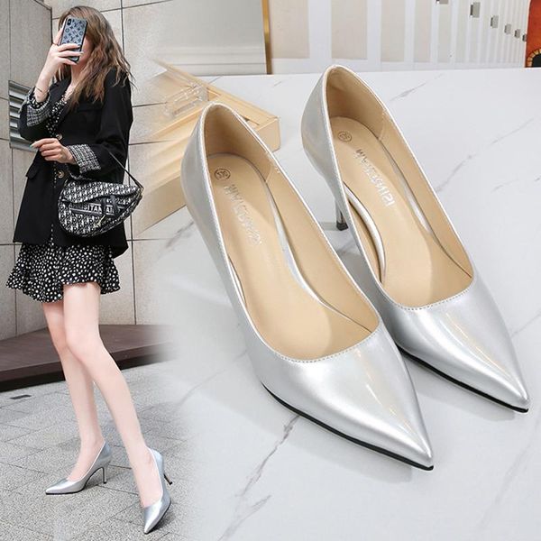

high heels 7.5 cm pink pumps wedding shoes stiletto bridal dress, Black