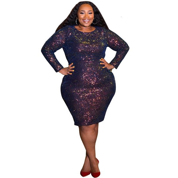 

sparkling colorful seqeuins nightclub plus size women o neck long sleeves blingbling sheath knee length lady party gowns, White;black
