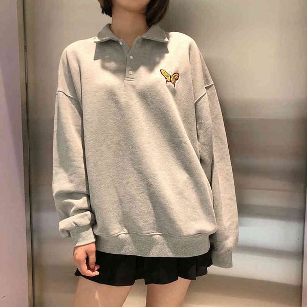 

women's hoodies & sweatshirts big cotton sweatshirt, loose sweater and soft spring-fall fashion , vintage chic vav6, Black