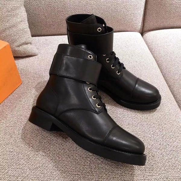

boots women's leather shoes, Black