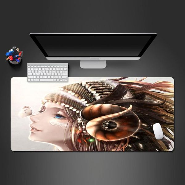 

mouse pads & wrist rests personality girl animation pad cool fashion abstract anti-skid game speed large competition -selling rubber mats