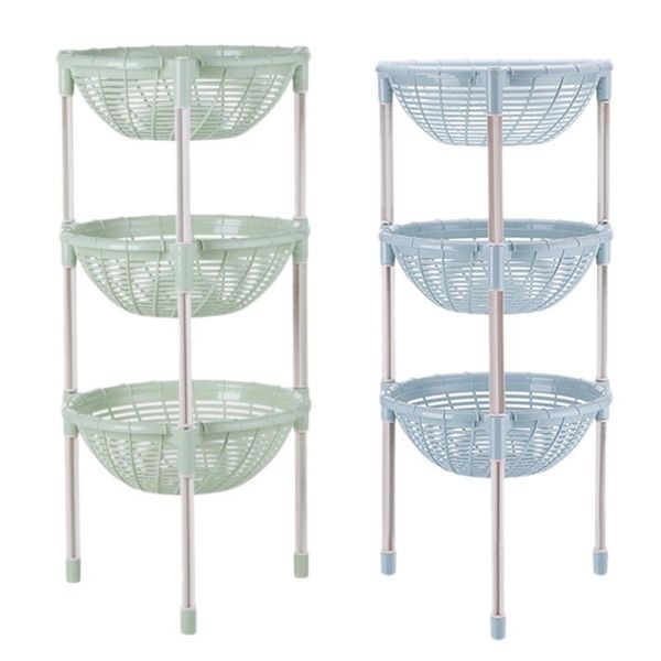 

layer plastic small storage shelves basket desk stand rack bathroom for household kitchen & organization